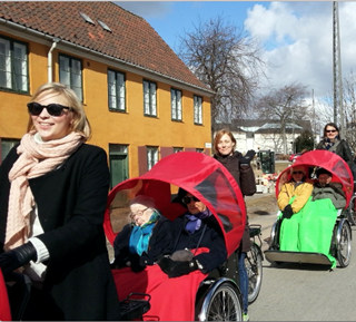 The Cycling Without Age program is popular in Scandinavia. The Cycling Without Age program is popular in Scandinavia.