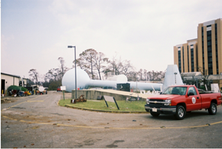 The Armed Forces Retirement Home (right) after the storm. The Armed Forces Retirement Home (right) after the storm.