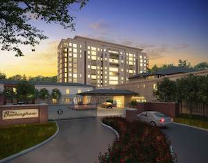 Artist's rendering, The Tower at The Buckingham, Houston. Artist's rendering, The Tower at The Buckingham, Houston.
