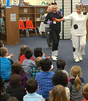 Residents of Atlantic Shores entertain Birdneck Elementary School students. Residents of Atlantic Shores entertain Birdneck Elementary School students.