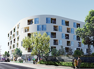 An artist's rendering of what the Anita May Rosenstein Campus might look like. An artist's rendering of what the Anita May Rosenstein Campus might look like.