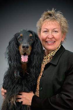 Rebecca Johnson, Ph.D., R.N., F.A.A.N., F.N.A.P., with a canine friend. Rebecca Johnson, Ph.D., R.N., F.A.A.N., F.N.A.P., with a canine friend.
