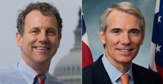 Sen. Sherrod Brown (D-OH), left, and Sen. Rob Portman (R-OH). Sen. Sherrod Brown (D-OH), left, and Sen. Rob Portman (R-OH).