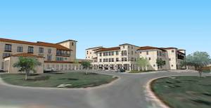 An artist's rendering of the exterior expansion of GreenRidge at Buckner Villas. An artist's rendering of the exterior expansion of GreenRidge at Buckner Villas.