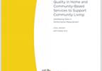 HCBS quality measure standardization closer to reality HCBS quality measure standardization closer to reality