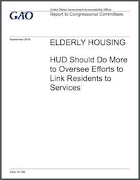 HUD to improve oversight of efforts to connect elderly with services HUD to improve oversight of efforts to connect elderly with services