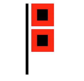 Hurricane warning display flag symbol. (McKnight's Senior Living graphic) Hurricane warning display flag symbol. (McKnight's Senior Living graphic)