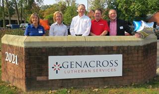 Genacross' leaders unveil a new sign Tuesday in front of the nonprofit organization's main office in Toledo, OH. (See below for names.) Genacross' leaders unveil a new sign Tuesday in front of the nonprofit organization's main office in Toledo, OH. (See below for names.)
