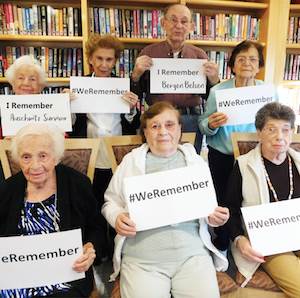 Residents of Gurwin Jewish-Fay J. Lindner Residences participate in the #WeRemember campaign. Residents of Gurwin Jewish-Fay J. Lindner Residences participate in the #WeRemember campaign.