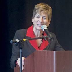 Juniper Communities CEO Lynne Katzmann, Ph.D., discusses the results of an analysis of the company's Connect4Life Model Wednesday at a press conference. Juniper Communities CEO Lynne Katzmann, Ph.D., discusses the results of an analysis of the company's Connect4Life Model Wednesday at a press conference.