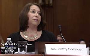 “The federal government can leverage better planning as it approves and awards types of funding for affordable housing,” Cathy A. Bollinger told Senate Special Committee on Aging members. “The federal government can leverage better planning as it approves and awards types of funding for affordable housing,” Cathy A. Bollinger told Senate Special Committee on Aging members.