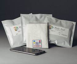 Data from Pixie Smart Pads sensors are transmitted to a smartphone for convenient review. Data from Pixie Smart Pads sensors are transmitted to a smartphone for convenient review.