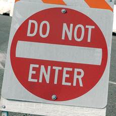 Do not enter Do not enter