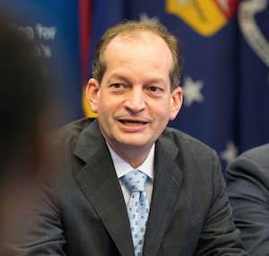 U.S. Department of Labor Secretary Alexander Acosta (Photo: Department of Labor Alyson Fligg) U.S. Department of Labor Secretary Alexander Acosta (Photo: Department of Labor Alyson Fligg)