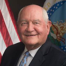 Secretary of Agriculture Sonny Perdue Secretary of Agriculture Sonny Perdue